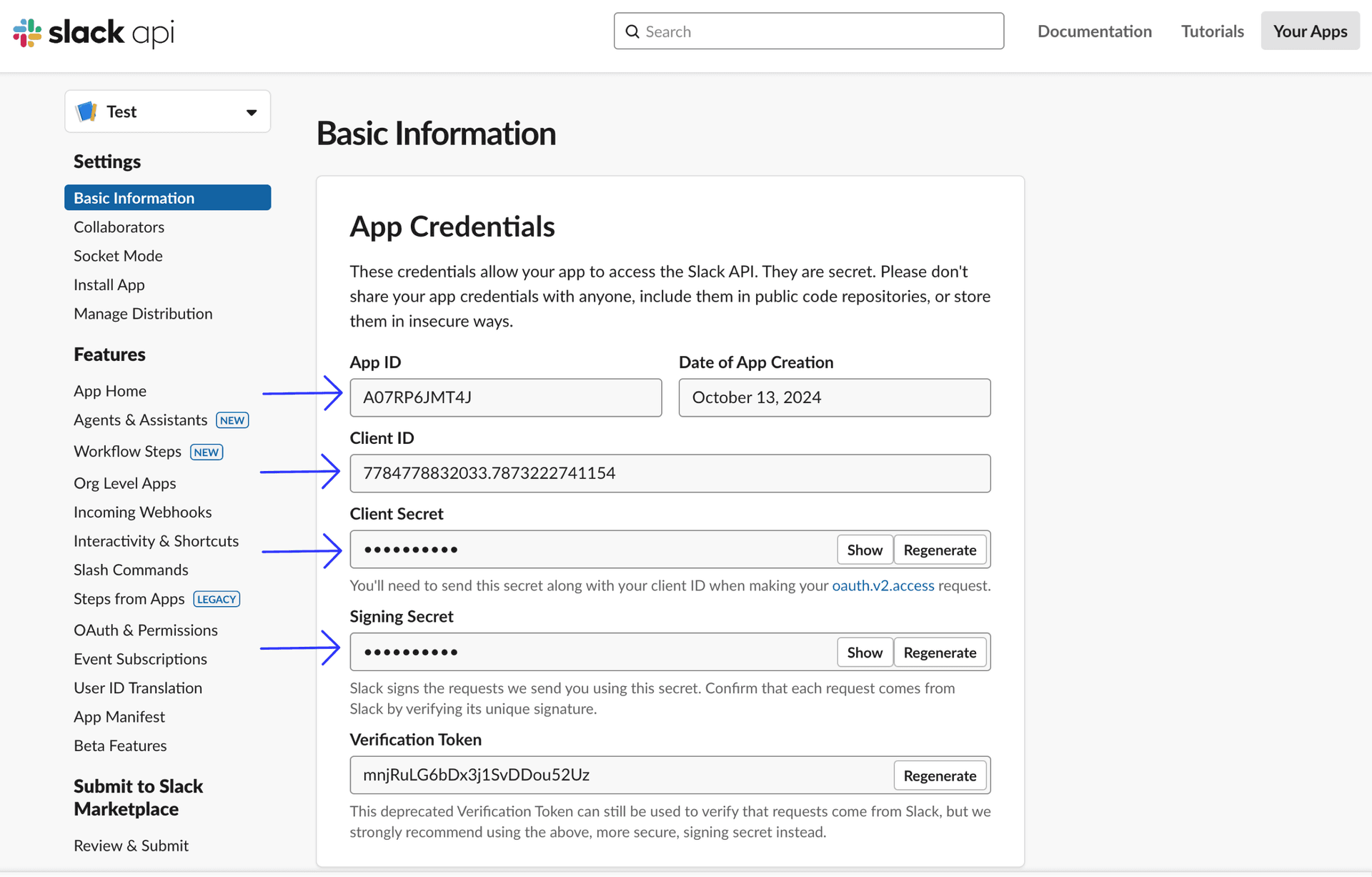 Slack Basic Info